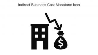 Indirect Business Cost Monotone Icon In Powerpoint Pptx Png And Editable Eps Format