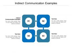 Indirect communication examples ppt powerpoint presentation show cpb