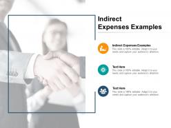 Indirect expenses examples ppt powerpoint presentation summary slides cpb