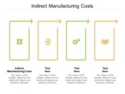 Indirect manufacturing costs ppt powerpoint presentation summary skills cpb