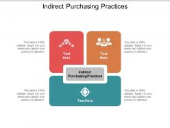 Indirect purchasing practices ppt powerpoint presentation infographic cpb