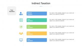 Indirect taxation ppt powerpoint presentation images cpb