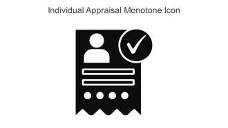 Individual Appraisal Monotone Icon In Powerpoint Pptx Png And Editable Eps Format