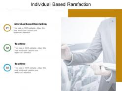 Individual based rarefaction ppt powerpoint presentation visual aids deck cpb