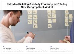 Individual building quarterly roadmap for entering new geographical market