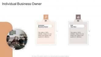 Individual Business Owner In Powerpoint And Google Slides Cpb