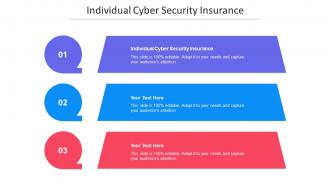 Individual Cyber Security Insurance Ppt Powerpoint Presentation Ideas Information Cpb