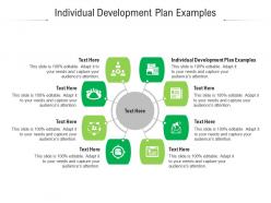 Individual development plan examples ppt powerpoint presentation icon visuals cpb