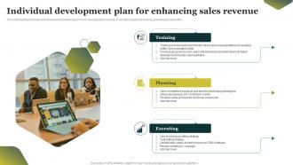 Individual Development Plan For Enhancing Sales Revenue