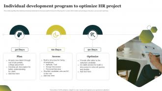 Individual Development Program To Optimize HR Project