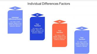 Individual Differences Factors Ppt Powerpoint Presentation Summary Smartart Cpb