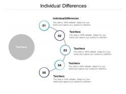 Individual differences ppt powerpoint presentation examples cpb