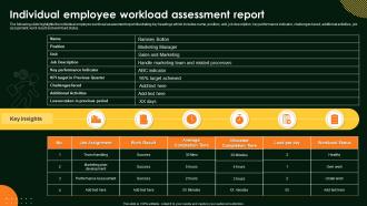 Individual Employee Workload Assessment Report