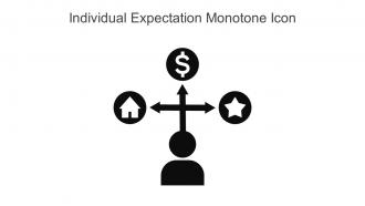 Individual Expectation Monotone Icon In Powerpoint Pptx Png And Editable Eps Format