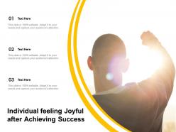 Individual Feeling Joyful After Achieving Success