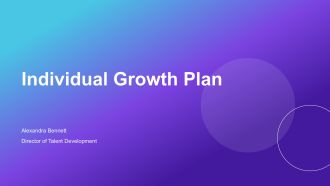 Individual Growth Plan PPT PowerPoint VA