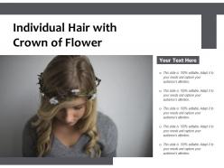 Individual Hair With Crown Of Flower