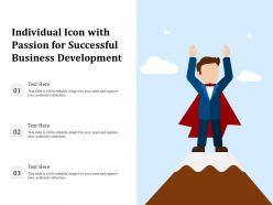 Individual icon with passion for successful business development