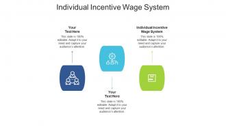 Individual incentive wage system ppt powerpoint presentation show shapes cpb
