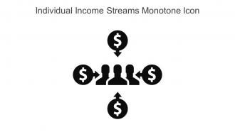 Individual Income Streams Monotone Icon In Powerpoint Pptx Png And Editable Eps Format