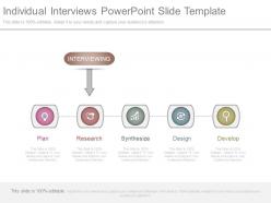 Individual Interviews Powerpoint Slide Template