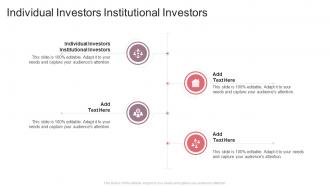 Individual Investors Institutional Investors In Powerpoint And Google Slides Cpb