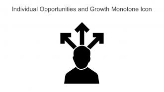 Individual Opportunities And Growth Monotone Icon Powerpoint Pptx Png And Editable Eps Format