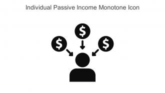Individual Passive Income Monotone Icon In Powerpoint Pptx Png And Editable Eps Format