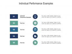 Individual performance examples ppt powerpoint presentation gallery example cpb