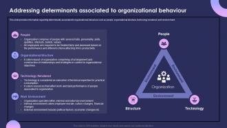 Individual Performance Management Addressing Determinants Associated To Organizational Behaviour