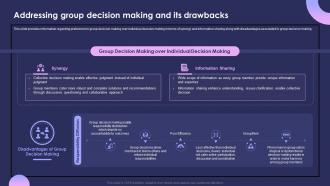 Individual Performance Management Addressing Group Decision Making And Its Drawbacks