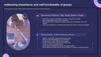 Individual Performance Management Addressing Importance And Well Functionality Of Groups