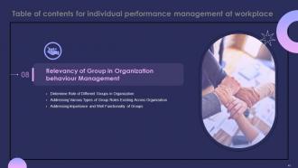 Individual Performance Management At Workplace Powerpoint Presentation Slides Graphical Appealing