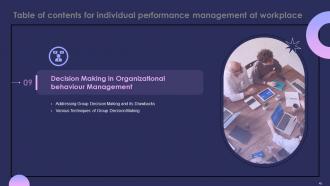 Individual Performance Management At Workplace Powerpoint Presentation Slides Adaptable Appealing