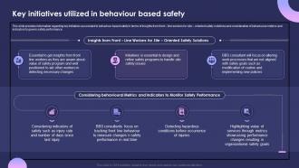 Individual Performance Management Key Initiatives Utilized In Behaviour Based Safety