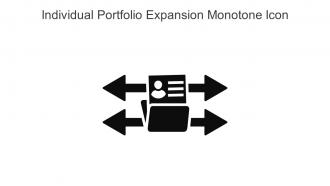 Individual Portfolio Expansion Monotone Icon In Powerpoint Pptx Png And Editable Eps Format