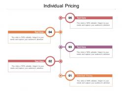 Individual pricing ppt powerpoint presentation icon guidelines cpb