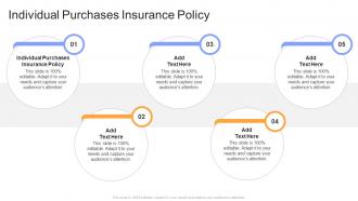 Individual Purchases Insurance Policy In Powerpoint And Google Slides Cpb