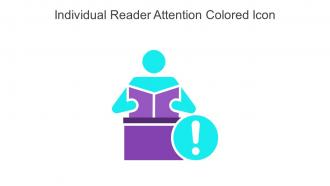 Individual Reader Attention Colored Icon In Powerpoint Pptx Png And Editable Eps Format