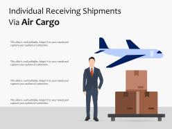 Individual receiving shipments via air cargo