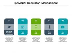 Individual reputation management ppt powerpoint presentation ideas maker cpb