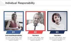 Individual responsibility ppt powerpoint presentation icon example file cpb