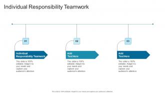 Individual Responsibility Teamwork In Powerpoint And Google Slides Cpb