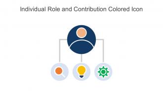 Individual Role And Contribution Colored Icon In Powerpoint Pptx Png And Editable Eps Format