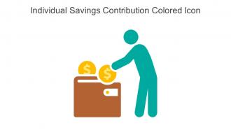 Individual Savings Contribution Colored Icon In Powerpoint Pptx Png And Editable Eps Format