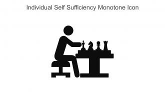Individual Self Sufficiency Monotone Icon In Powerpoint Pptx Png And Editable Eps Format