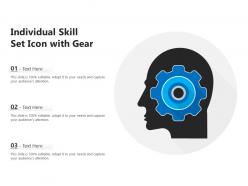 Individual skill set icon with gear