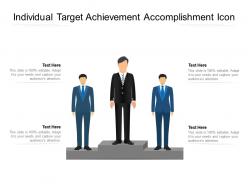 Individual target achievement accomplishment icon