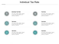 Individual tax rate ppt powerpoint presentation infographics example file cpb