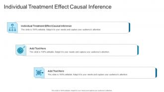 Individual Treatment Effect Causal Inference In Powerpoint And Google Slides Cpb